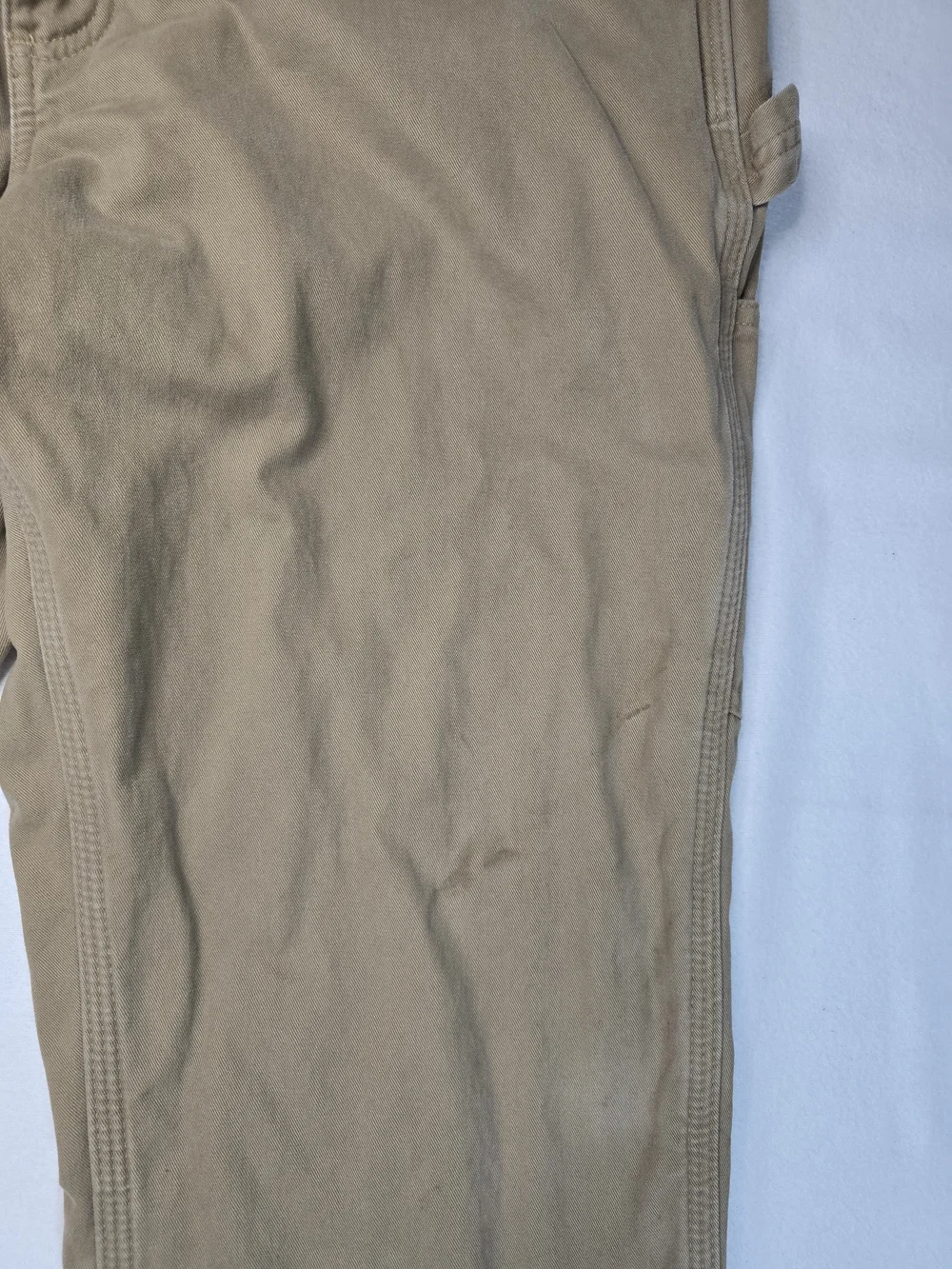 Carhartt Relaxed Fit Carpenter Work Pants Men's 36x32 Khaki Cotton